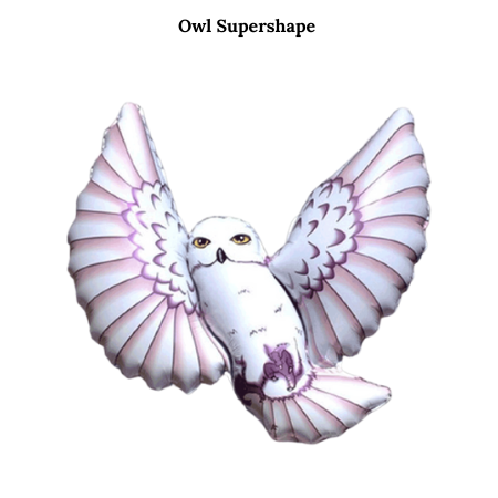 White Owl Supershape Helium Balloon for Collection Ruislip I My Dream Party Shop