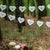 White Hearts Garland I Wedding Decorations I My Dream Party Shop UK