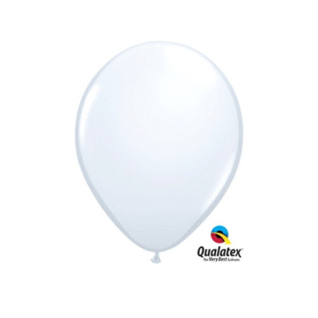 White 5 Inch Balloons by Qualatex I Pretty Party Balloons I UK