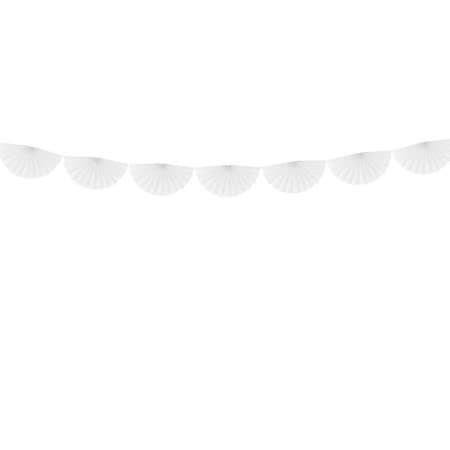 White Tissue Fan Garland I My Dream Party Shop I UK
