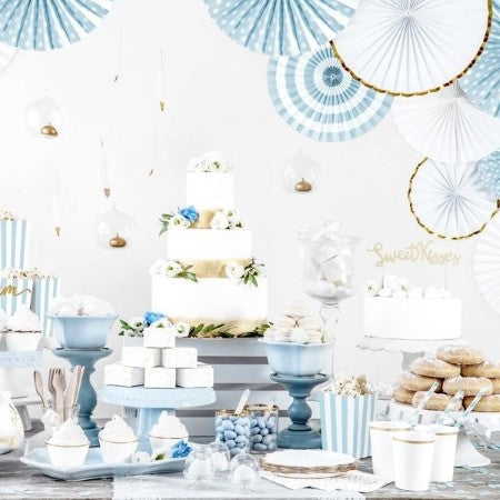 White Paper Fan Decorations I White Party Decorations I My Dream Party Shop UK