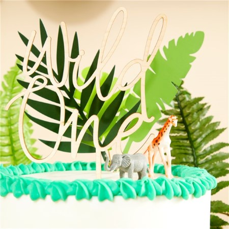 Wooden Wild One Cake Topper I Wild One Party Decorations I My Dream Party Shop UK