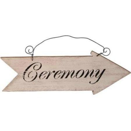 Rustic Wooden Wedding Ceremony Sign I Wedding Decorations I  My Dream Party Shop UK