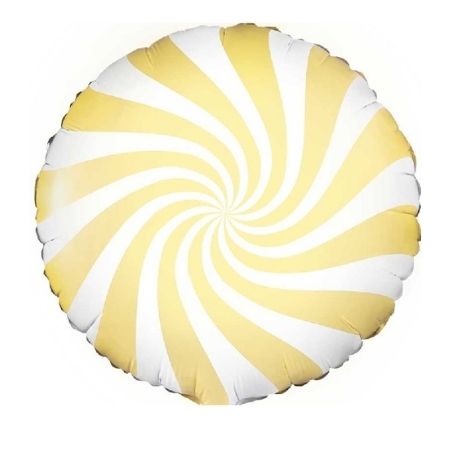 Pastel Yellow Swirl Foil Balloon I Pastel Balloons I My Dream Party Shop UK