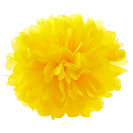 Yellow Tissue Pom Pom I Modern Yellow Party Decorations I My Dream Party Shop I UK