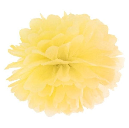 25cm Lemon Pom Pom Decoration I Yellow Party Decorations I My Dream Party Shop I UK