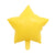 Yellow Star Shaped Foil Balloon I My Dream Party Shop I UK