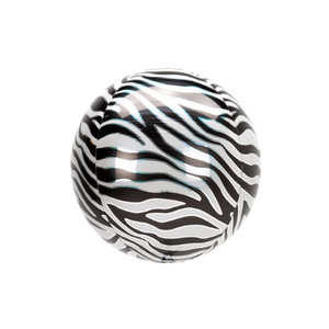 Zebra Print Orbz Helium Balloons I Balloons for Collection Ruislip I My Dream Party Shop