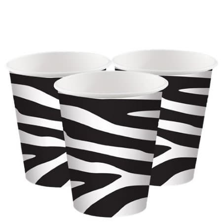 Zebra Print Cups I Jungle Party Supplies I My Dream Party Shop UK