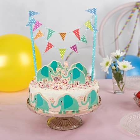 Elvis the Elephant Cake Topper I First Birthday Party I My Dream Party Shop UK