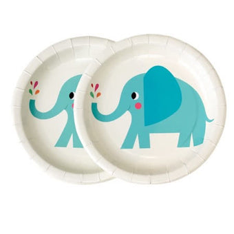 Elvis the Elephant Plates I First Birthday Tableware I My Dream Party Shop