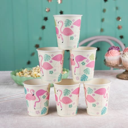 Flamingo Bay Cups I Summer Party Supplies I My Dream Party Shop UK