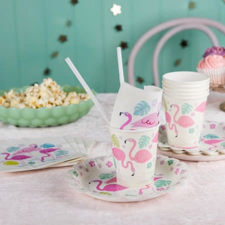 Flamingo Bay Cups I Tropical Party Supplies I My Dream Party Shop UK