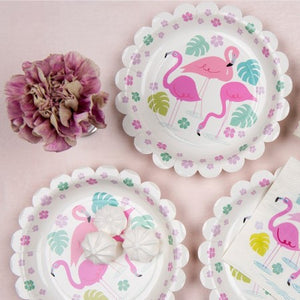 Flamingo Bay Plates I Flamingo Party Tableware I My Dream Party Shop UK