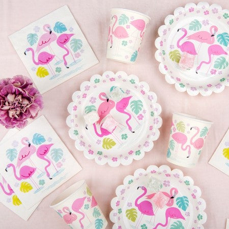 Flamingo Bay Plates I Tropical Party Supplies I My Dream Party Shop UK