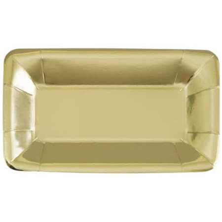 Metallic Gold Appetiser Plates I Modern Gold Party Tableware I My Dream Party Shop UK