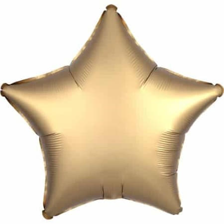 Satin Luxe Gold Star Foil Balloon I Modern Party Balloons I My Dream Party Shop UK