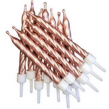 Rose Gold Candles I Modern Cake Accessories I My Dream Party Shop UK