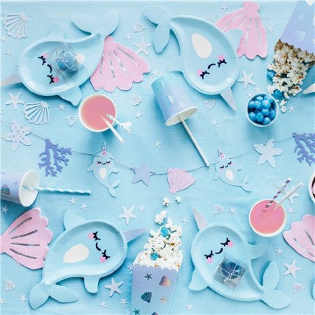 Narwhal Party Garland I Under the Sea Party Decorations I My Dream Party Shop