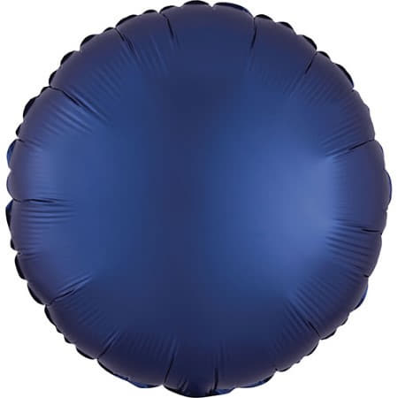 Satin Luxe Navy Blue Round Balloon I Foil Party Balloons I My Dream Party Shop UK