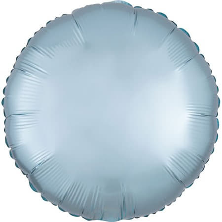 Satin Luxe Pastel Blue Round Foil Balloon I Modern Party Balloons I My Dream Party Shop UK