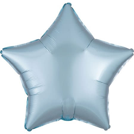 Satin Luxe Pastel Blue Star Foil Balloon I Pretty Pastel Balloons I My Dream Party Shop UK