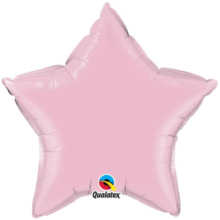 Pearl Pink Star Foil Balloon Qualatex I Pink Party Supplies I My Dream Party Shop UK
