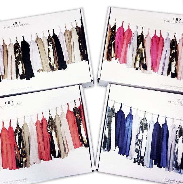 Luxury Pink, White and Gold Tassel Garland I Modern Pink Party I My Dream Party Shop I UK