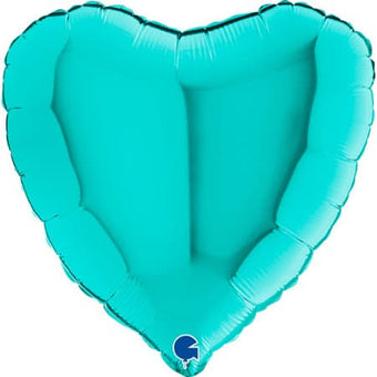 Tiffany Blue Heart Foil Balloon I Modern Foil Balloons I My Dream Party Shop UK