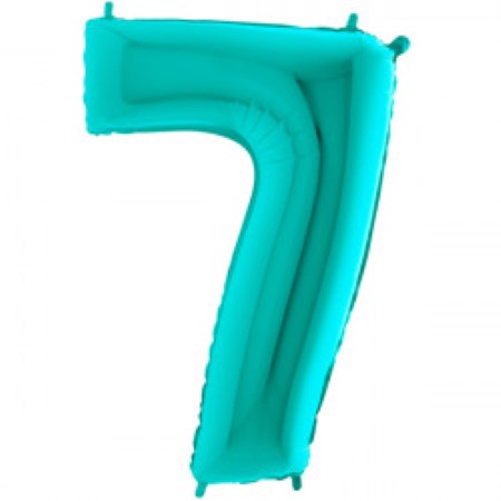 Helium Inflated Turquoise Blue Number Balloons for Collection Ruislip I My Dream Party Shop